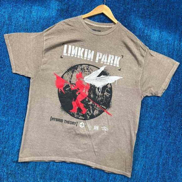 Linkin Park Hybrid Theory Tan Rock T-Shirt Size Extra Large - Picture 3 of 4